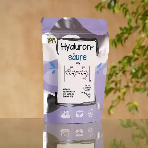 Eine Packung ultra hochmolekulare Hyaluronsäure