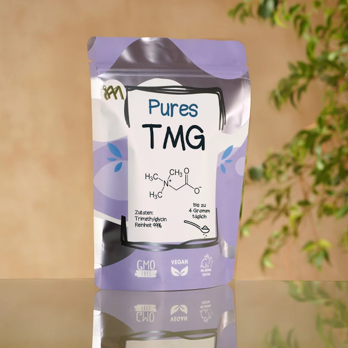 Betain TMG (engl.: Betaine) in der Verpackung auf einem Tisch