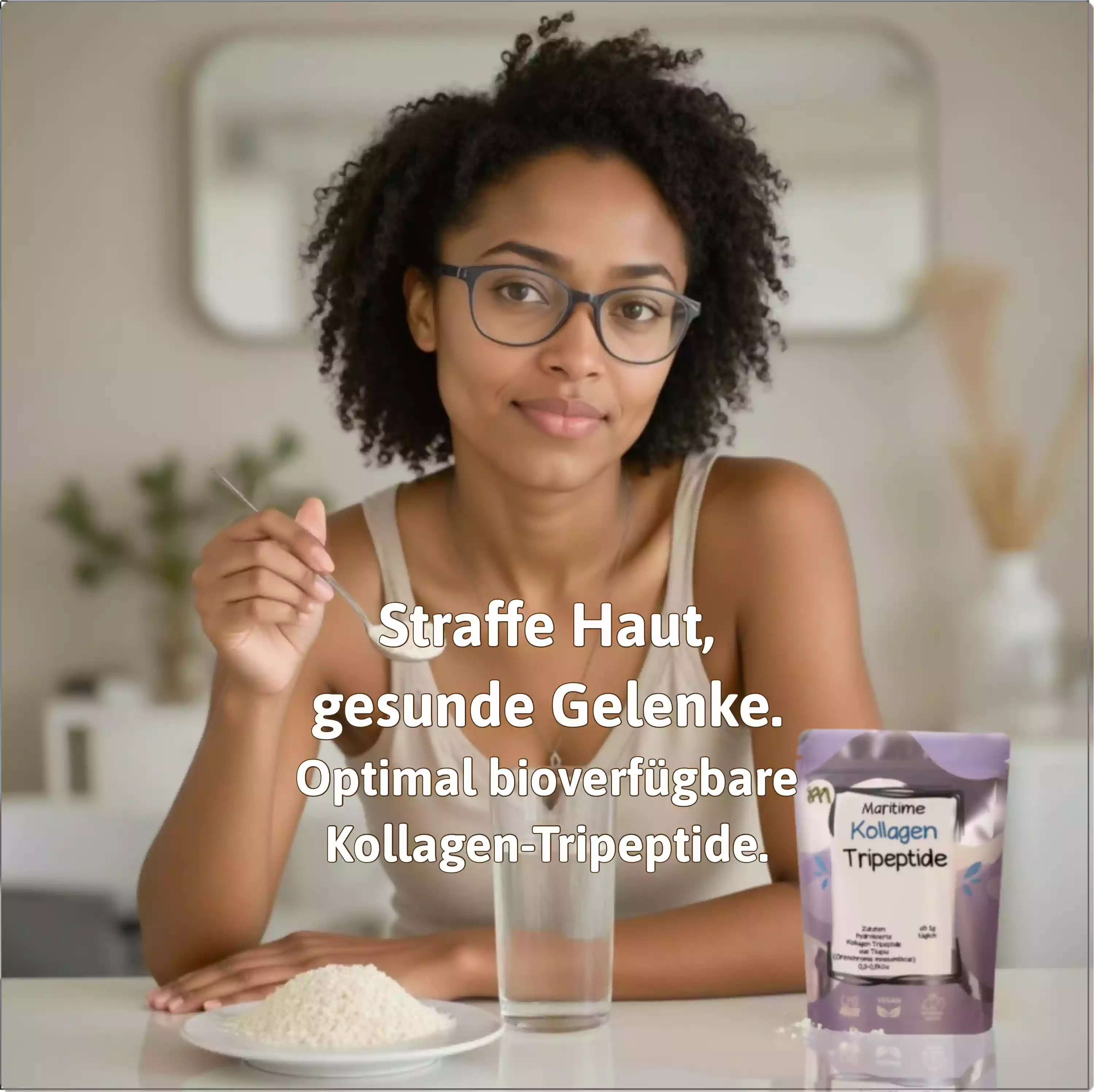 Kollagen Tripeptide Gesundheit Optimal bioverfügbare Kollagen Tripeptide, die wichtigsten Vorteile auf einen Blick.